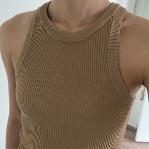 Zara high neck tank top